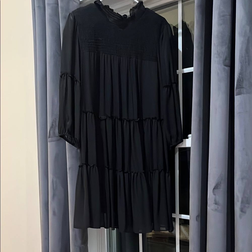 Elegant Black Tiered Dress size 12